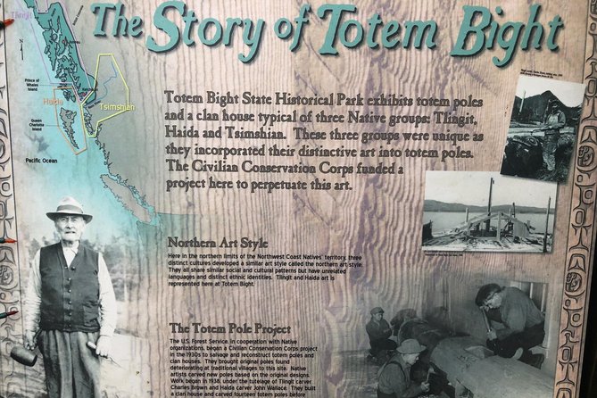 Beautiful Totem Bight State Park and Rainforest Walking Tour - Learning Totem Pole History