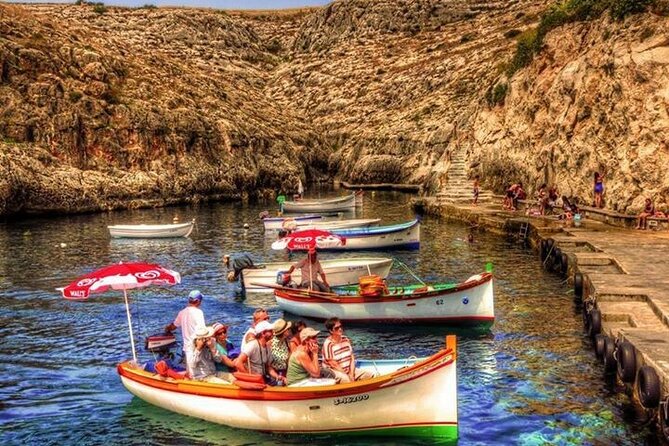 Blue Grotto and Sunday Market at Marsaxlokk Fishing Village Tour - Blue Grotto