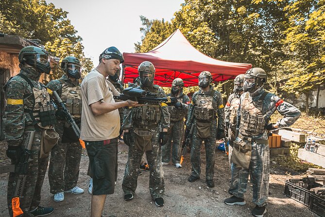 BMP Tank Ride & Magfed Paintball Adventure Prague - Equipment and Upcharges
