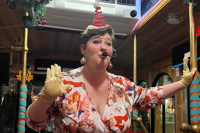 Christmas Carol Trolley Holiday Music & Lights Tour in Sarasota - Sipping Seasonal Beverages on Board