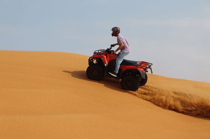 Dubai: Quad Bike Desert Adventure Safari, Desert Sand Boarding - Inclusions and Safety Measures