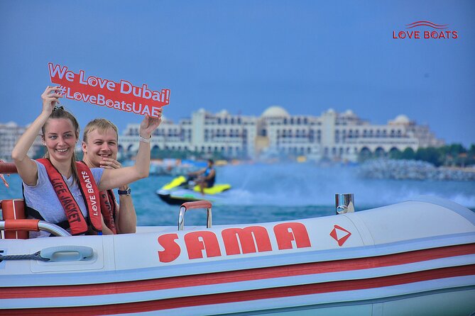 Dubai Speedboat Tour: JBR Skyline, Atlantis, Burj AlArab Optional - Inclusions and Pricing