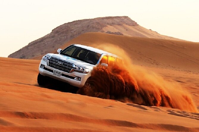 Evening Desert Safari:Dune Bashing, Camel Ride, Live Shows, BBQ Dinner & More - Thrilling Dune Bashing
