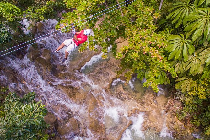 Falls Flyer Zipline and Dunns River Falls Adventure Tour From Falmouth - Inclusions