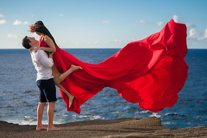 Flying Dress Photoshoot on Oahu - Meeting and Pickup Details