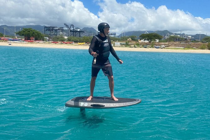 Group of 2 + Mid Length Efoil Experience Honolulu HAWAII - Included Equipment and Gear