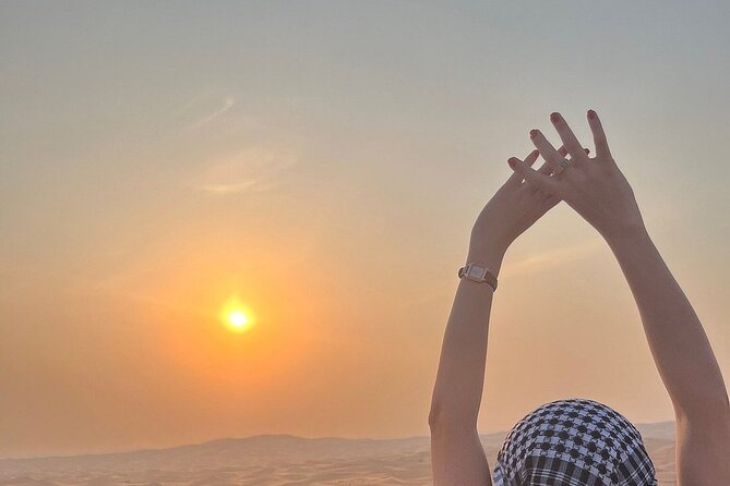 Half Day Desert Safari With Sandboarding and Camel Ride Inlandsea - Meeting Point and Pickup