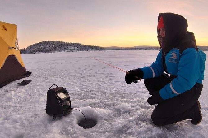 Ice Fishing Trip at Lake Inari - Traditional and Modern Fishing Techniques