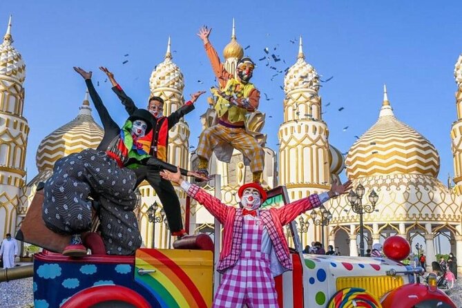 Miracle Garden And Global Village Dubai Tour With Transfers From Abu Dhabi - Pickup and Transportation