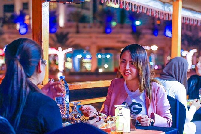 New Year Celebration in Arabian Gulf in Creek With Midnight Cake - Onboard Dining Experience
