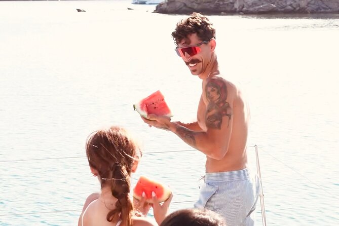 Private Mykonos Catamaran Day Cruise With Meals & Water Toys - Meeting Point and Pickup
