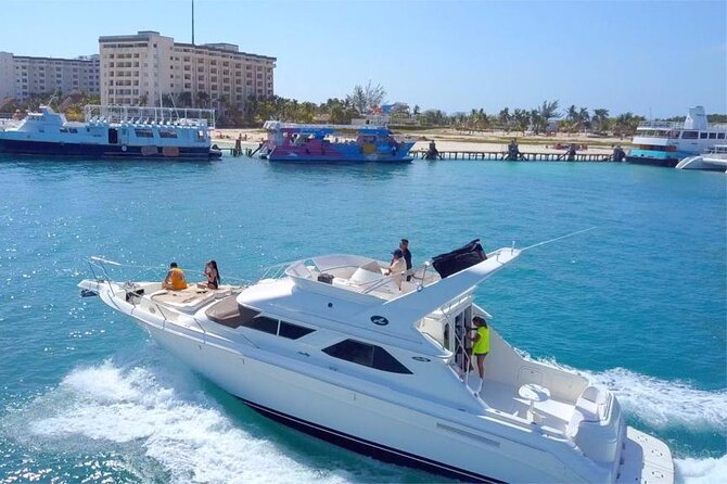 Private SeaRay 47ft Yacht Rental Cancun 23P6 - Meeting Point and Pickup Details