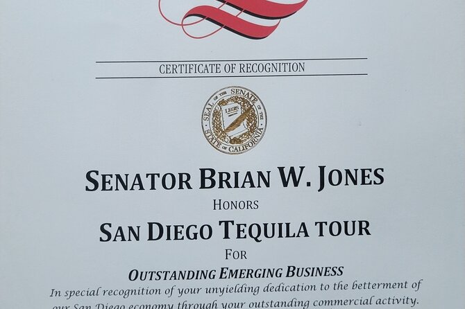 San Diego Tequila Tour - Tequila Tasting Experience