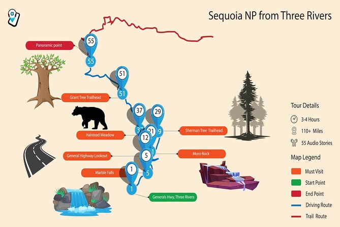 Sequoia & Kings Canyon Np Self-Guided Driving Audio Tour - Self-Guided Driving Experience