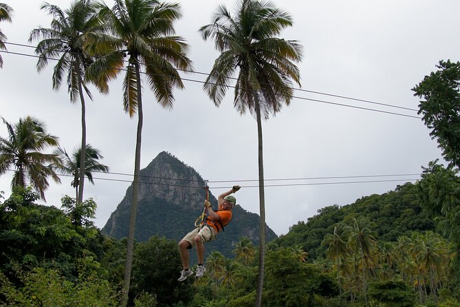 Soufriere Catamaran Excursion With Zip Lining From Castries - Pickup and Transportation