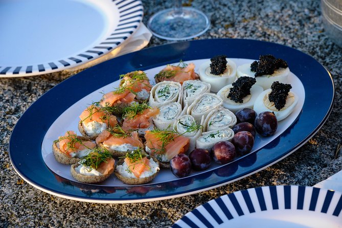 Sunset Experience on Private Island in Finland  - Helsinki - Finnish Dishes on Natural Rock Table