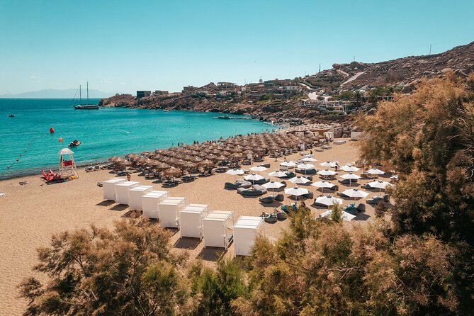 Super Paradise Beach Mykonos Seaside Sunbed (1st Row) - Amenities and Services Offered