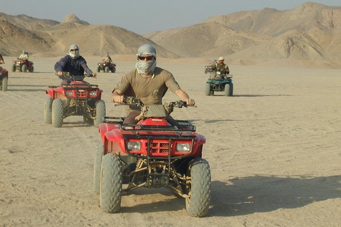 3 Hours Sunset Safari by Quad Bike, Camel Ride With Transfer - Sharm El Sheikh - Key Points