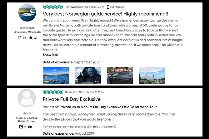 8 Hours Full-Day Exclusive Oslo Tailormade Guided Limo Tour - Best Cruise Shore! - Traveler Photos and Experiences