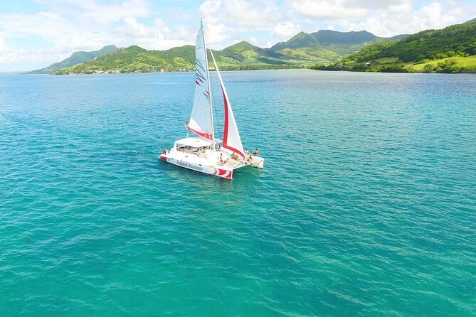 All Inclusive CATAMARAN With BBQ : Ile Aux Cerf & GRSE Waterfall - Pickup and Timing Details