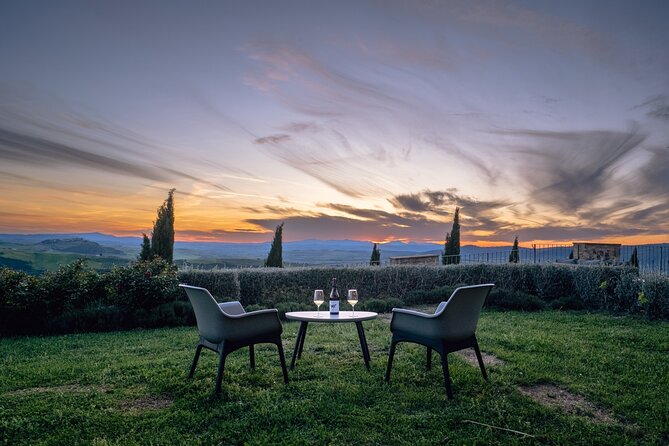Aperitif on the Terrace of Podere Montale at Sunset - Gourmet Tuscan Cuisine