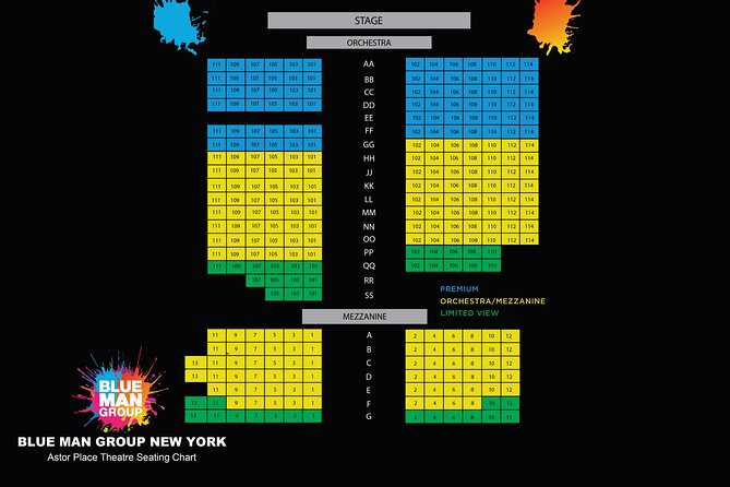 Blue Man Group at the Astor Place Theater in New York - Accessibility and Amenities