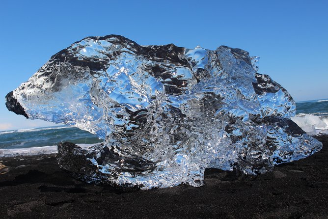 Jökulsárlón Glacier Lagoon, Diamond Beach and Secret Glaciers (From Djúpivogur) - Diamond Black Sand Beach