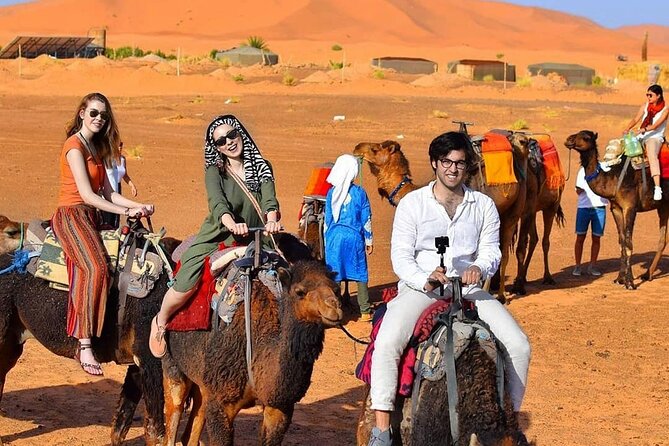 Merzouga Desert Overnight in Camp Camel Trip Sunset - Camel Ride in the Sahara Desert