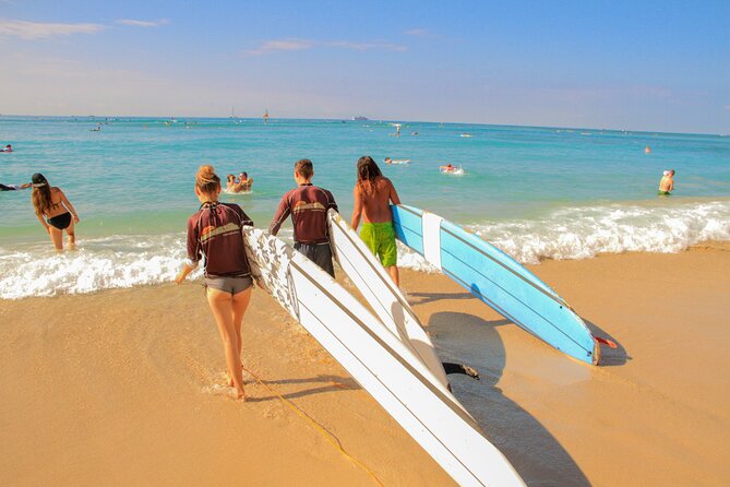 Semi-Private Surf Lesson for 2 or 3 People on Waikiki Beach - Costs and Inclusions