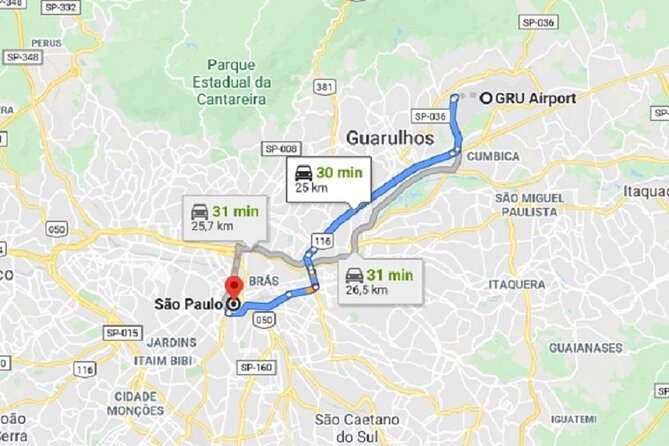 Transfer Executive GRU Airport - Inclusions and Amenities