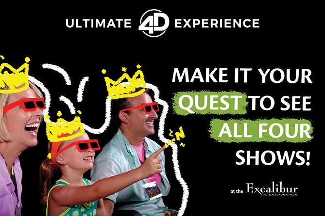 Ultimate 4D Experience at the Excalibur Hotel and Casino - SCOOB! 4D Experience
