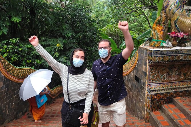 3 Experiences: Doi Suthep Temple, Wat Phalat & Elephants - Interacting With Elephants