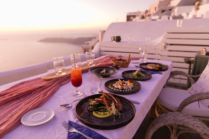 Caldera Sophias Taratsaki Sunset Dinner - Inclusions
