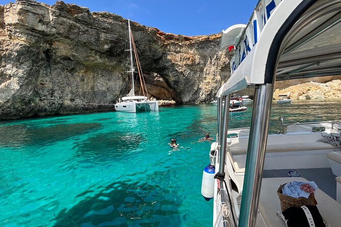 Comino Highlights, Blue/Crystal Lagoon & Caves Private Boat Trip - Visiting the Caves