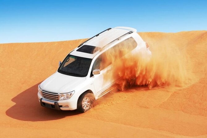Dubai Desert Safari With Camel Riding, Sand Boarding,Bbq Dinner and 3 Live Shows - Sandboarding Thrills
