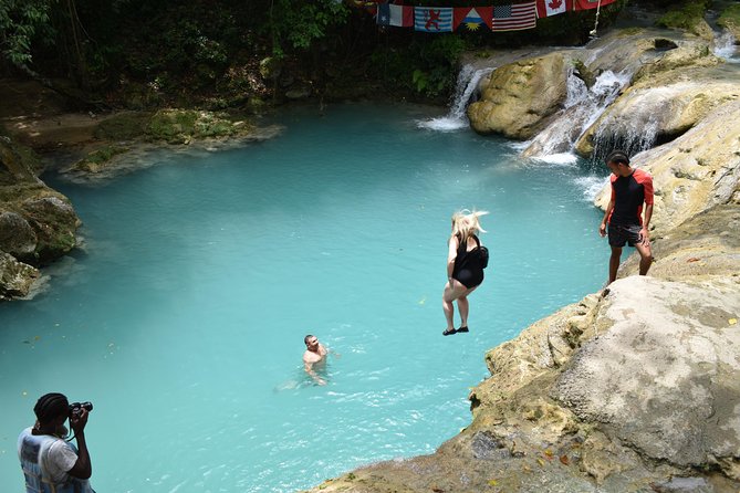 Falmouth Shore Excursion: Blue Hole and Secret Falls Express Plus Shopping - Dining Experience