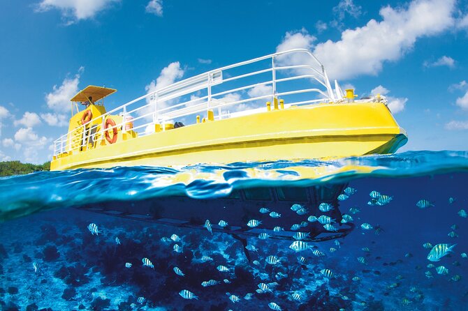 Glass Bottom Boat in Cancun - Air-Conditioned Glass-Bottom Boat