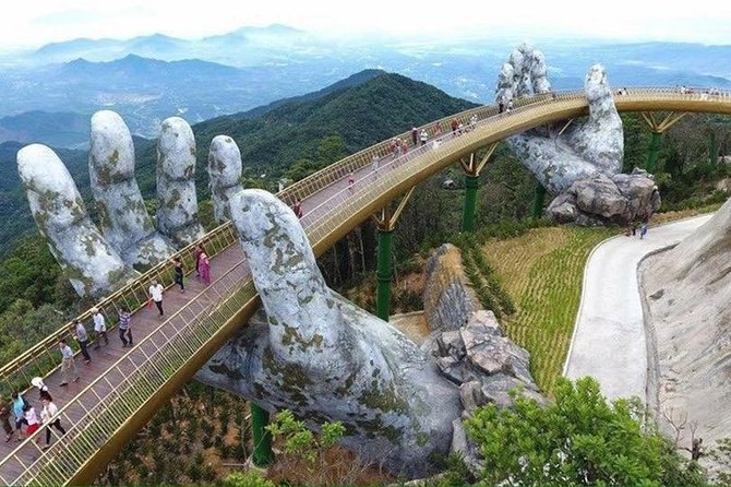GOLDEN BRIDGE & BA NA HILL via CABLE CAR From DA NANG or HOI an (Private Tour) - Experience the Golden Bridge