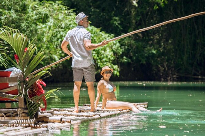 Lethe River Bamboo Rafting With Lime Stone Massage - Enjoying the Limestone Massage