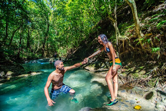 Mayfield Falls Adventure Plus River Walk With Bus Transport - Traversing the River Walk