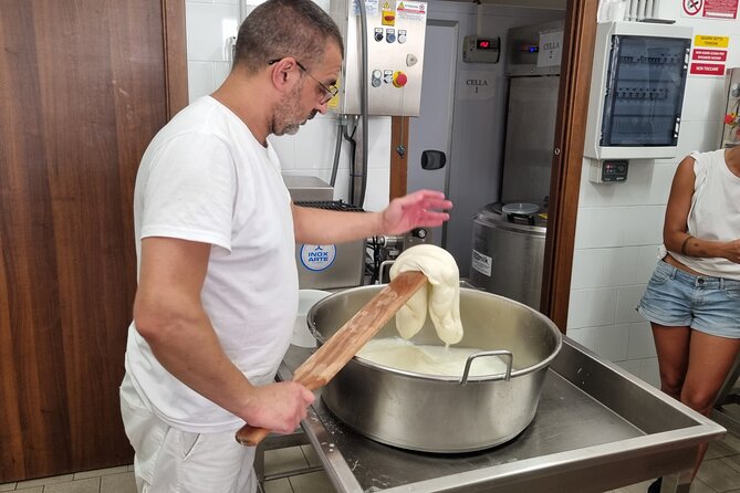 Mozzarella Live Show & Tasting in a Cheese Factory - Pairing Cheese With Local Wine