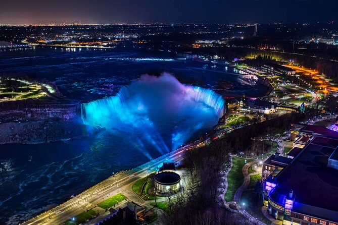 Night on Niagara Small Group Tour With Power Station Light Show - Dinner at Table Rock House