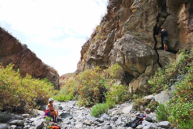 Rock Climbing in Natural Space. - Scenic Views and Natural Surroundings