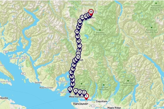 Sea to Sky Highway: a Smartphone Audio Driving Tour - User Feedback and Ratings