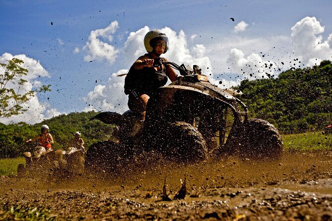 Triple Combo Bamboo Rafting With Limestone Massage ,Zip Lining and ATV - Limestone Massage Relaxation