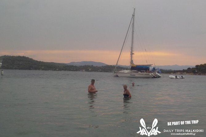 Vourvourou Sunset Sea Kayak Trip - Paddling to Island