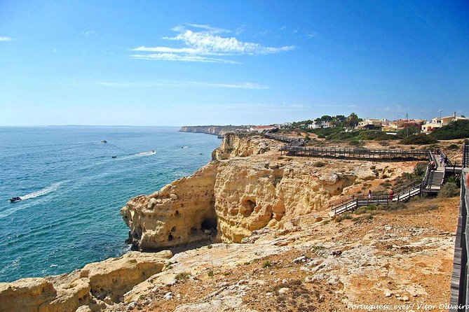Benagil Cave by Boat Carvoeiro Algarseco Caves by Minivan From Lagos - Flexible Cancellation Policy