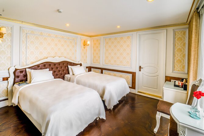 Halong Aquamarine Cruise Luxury 2 Days 1 Night Tour From Hanoi - Onboard Accommodations