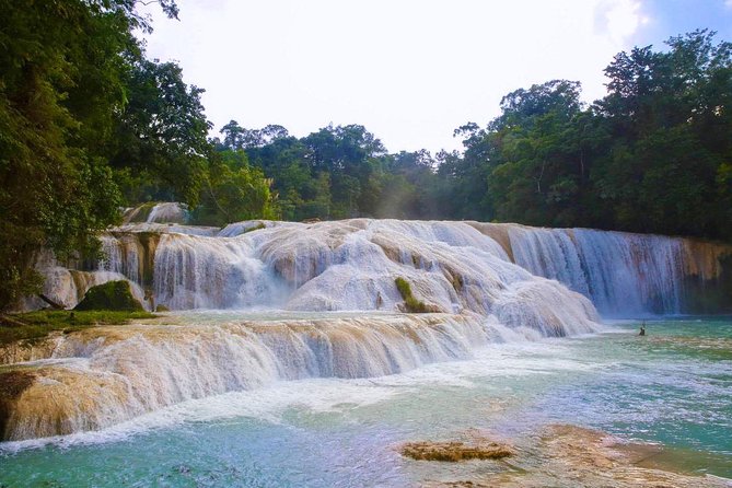 PALENQUE Ruins, AGUA AZUL and MISOL-HA (Private From PALENQUE or San Cristobal) - Exploring Misol Ha Falls