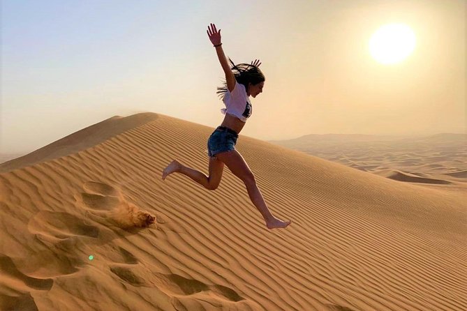 Private Desert Safari With Sand Boarding Quad Bike and Camel Ride BBQ Dinner - Camel Ride Highlights